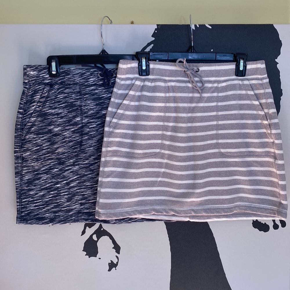 Two Cute Fleecy Joe Fresh Mini Skirts - Size L